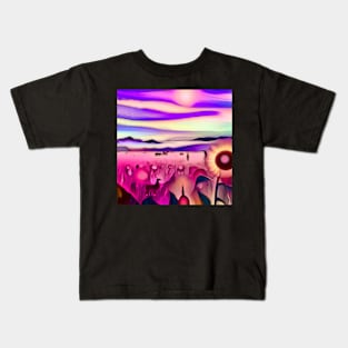 Purple Heat . Kids T-Shirt